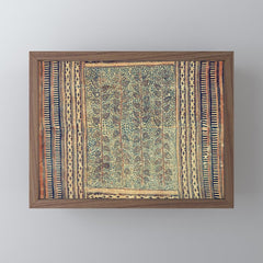 18th Century Indian Tree Textile Digital Art Painting  Mini Art Print