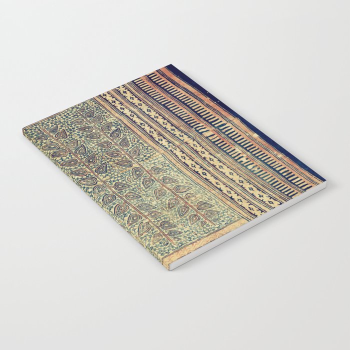 18th Century Indian Tree Textile Digital Art Painting  Notebook