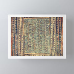 18th Century Indian Tree Textile Digital Art Painting  Mini Art Print
