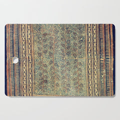 18th Century Indian Tree Textile Digital Art Painting  Cutting Board