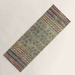 18th Century Indian Tree Textile Digital Art Painting  Yoga Mat