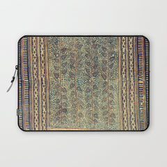 18th Century Indian Tree Textile Digital Art Painting  Laptop Sleeve