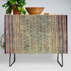 18th Century Indian Tree Textile Digital Art Painting  Credenza