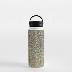 18th Century Indian Tree Textile Digital Art Painting  Water Bottle