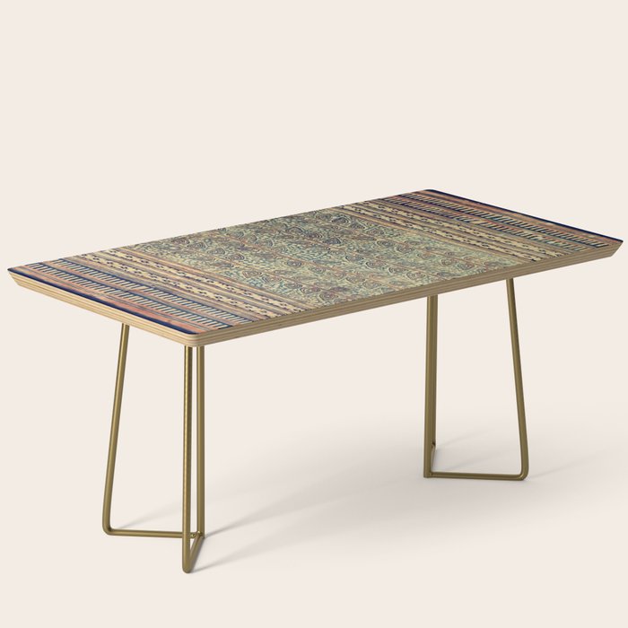 18th Century Indian Tree Textile Digital Art Painting  Coffee Table