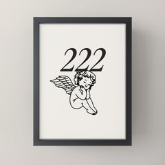 222 Angel Number Poster Mini Art Print