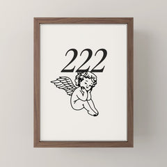 222 Angel Number Poster Mini Art Print