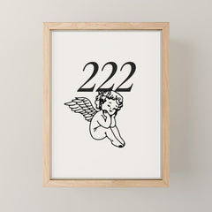 222 Angel Number Poster Mini Art Print