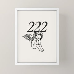 222 Angel Number Poster Mini Art Print