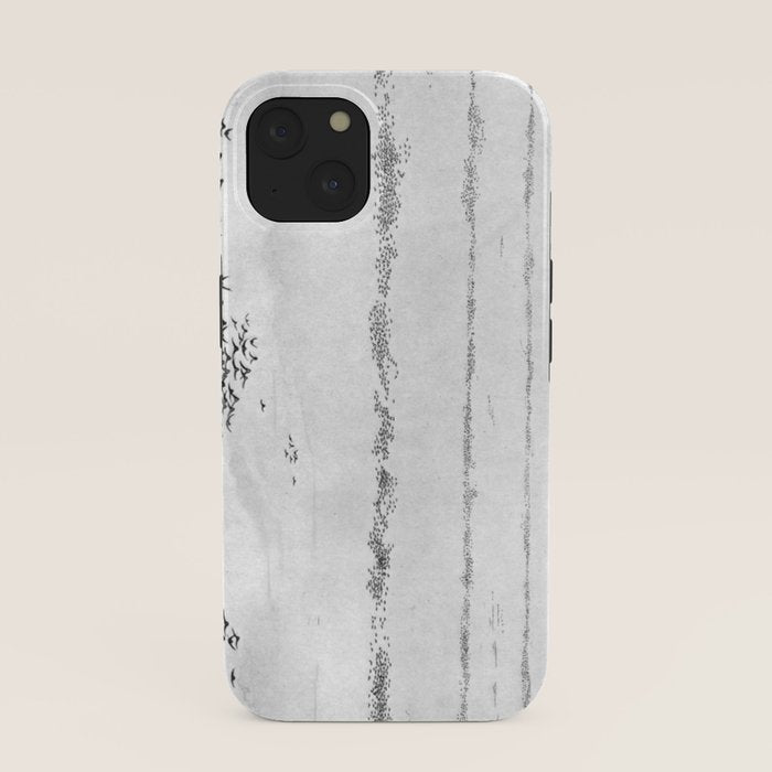 "The Later Flights of the Passenger Pigeon" by Frank Bond, 1920 (benefitting The Nature Conservancy) iPhone Case