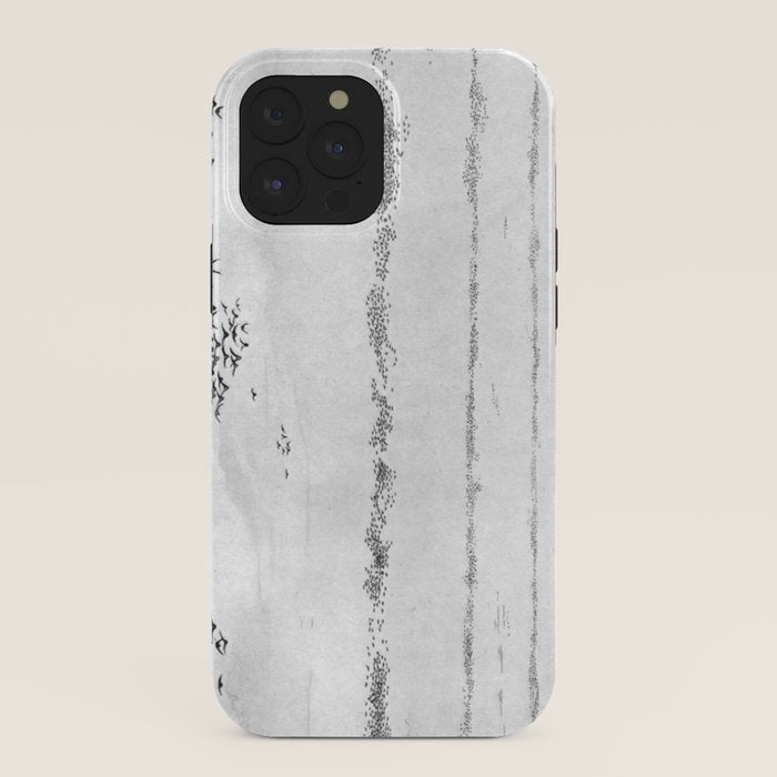 "The Later Flights of the Passenger Pigeon" by Frank Bond, 1920 (benefitting The Nature Conservancy) iPhone Case