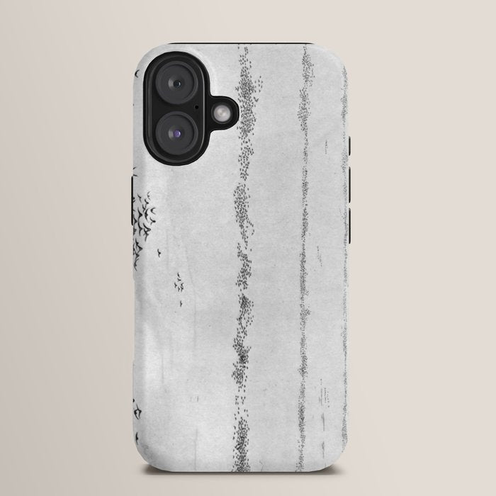 "The Later Flights of the Passenger Pigeon" by Frank Bond, 1920 (benefitting The Nature Conservancy) iPhone Case
