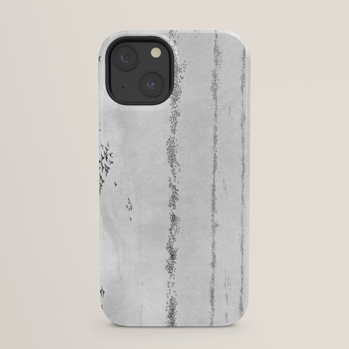 "The Later Flights of the Passenger Pigeon" by Frank Bond, 1920 (benefitting The Nature Conservancy) iPhone Case