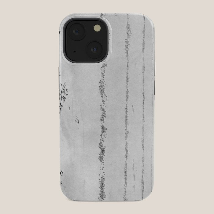 "The Later Flights of the Passenger Pigeon" by Frank Bond, 1920 (benefitting The Nature Conservancy) iPhone Case