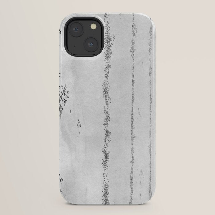 "The Later Flights of the Passenger Pigeon" by Frank Bond, 1920 (benefitting The Nature Conservancy) iPhone Case
