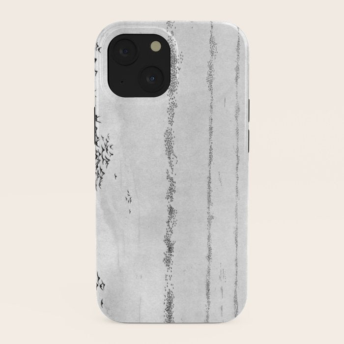 "The Later Flights of the Passenger Pigeon" by Frank Bond, 1920 (benefitting The Nature Conservancy) iPhone Case