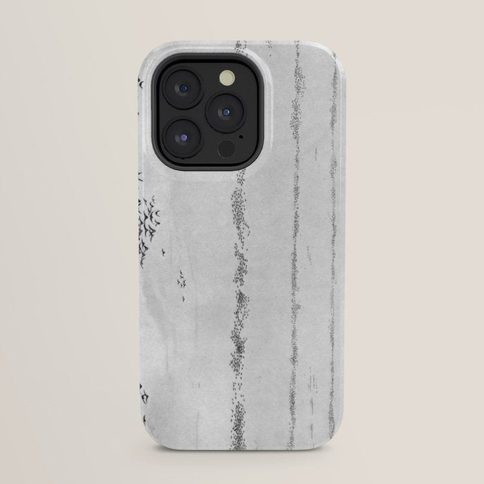 "The Later Flights of the Passenger Pigeon" by Frank Bond, 1920 (benefitting The Nature Conservancy) iPhone Case