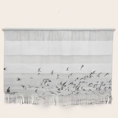 "Seagulls" | Coastal black and white photo | Film photography | Beach Wall Hanging