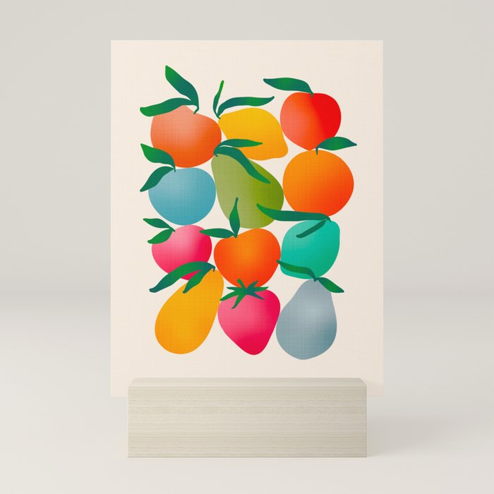 2025 BRIGHT FRUIT MARKET CALENDAR Mini Art Print