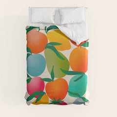 2025 BRIGHT FRUIT MARKET CALENDAR Duvet Cover