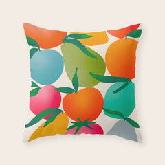 2025 BRIGHT FRUIT MARKET CALENDAR Throw Pillow