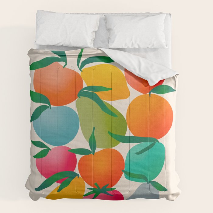 2025 BRIGHT FRUIT MARKET CALENDAR Comforter
