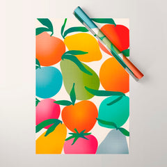 2025 BRIGHT FRUIT MARKET CALENDAR Wrapping Paper