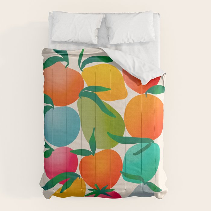 2025 BRIGHT FRUIT MARKET CALENDAR Comforter