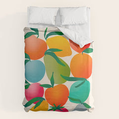 2025 BRIGHT FRUIT MARKET CALENDAR Duvet Cover