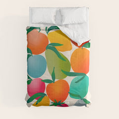 2025 BRIGHT FRUIT MARKET CALENDAR Comforter