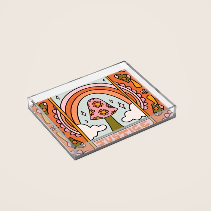 11. Justice Mushroom Acrylic Tray