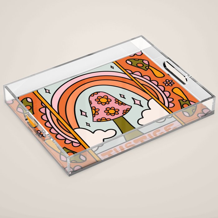 11. Justice Mushroom Acrylic Tray