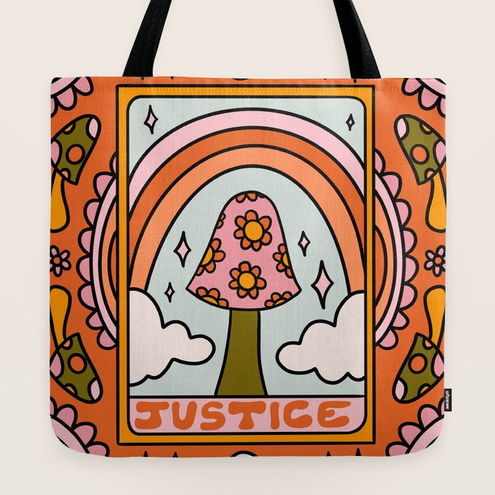 11. Justice Mushroom Tote Bag