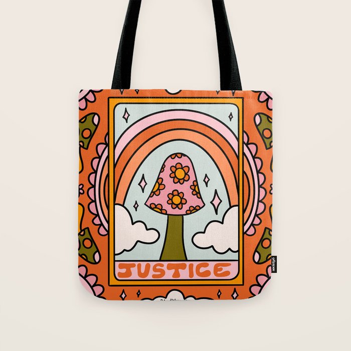 11. Justice Mushroom Tote Bag