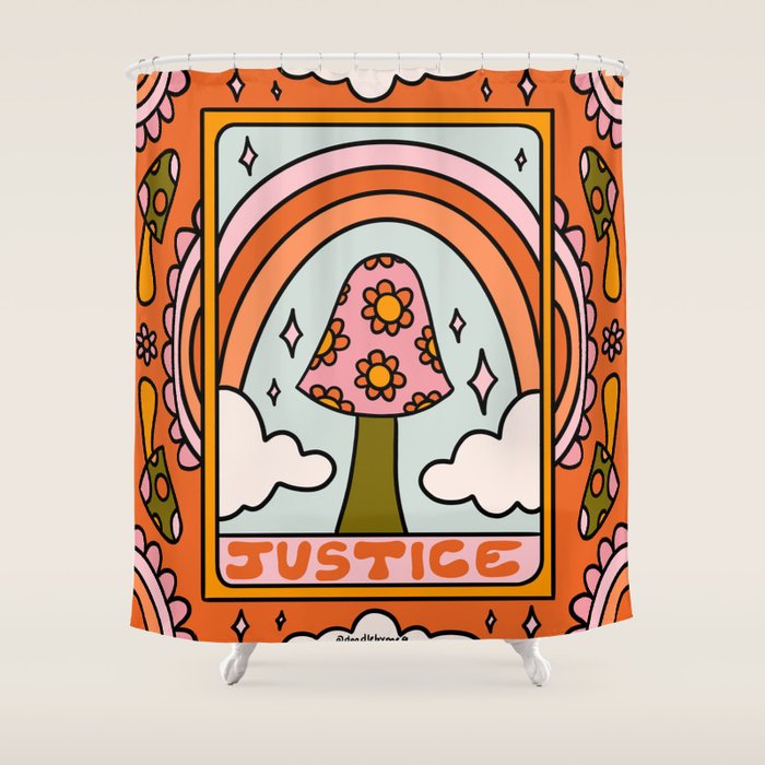 11. Justice Mushroom Shower Curtain