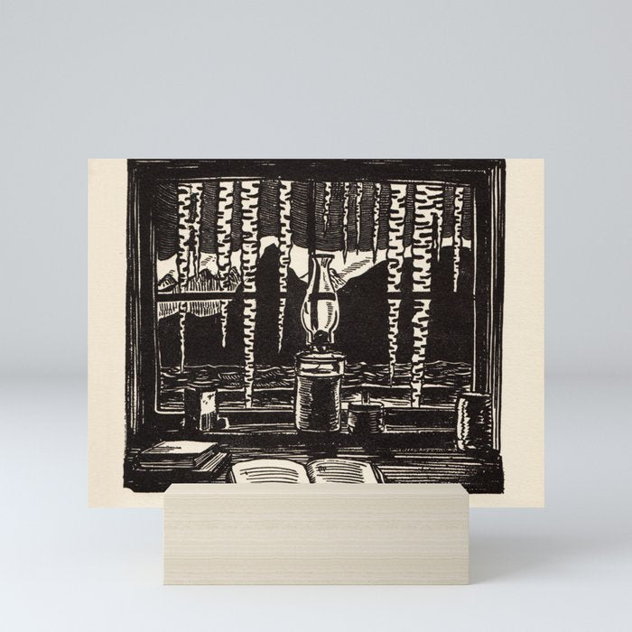 "The Cabin Window" by Rockwell Kent (1918) Mini Art Print