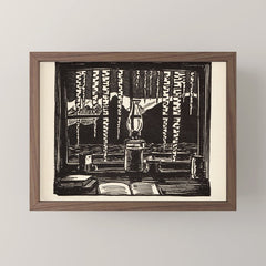 "The Cabin Window" by Rockwell Kent (1918) Mini Art Print