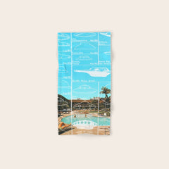 60s UFO sightings Bath Towel