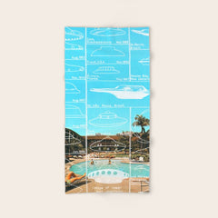 60s UFO sightings Bath Towel