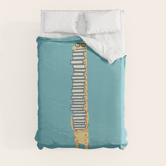 A Book Lover (blue) Duvet Cover