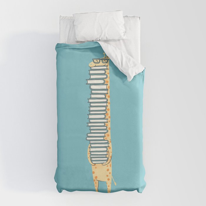 A Book Lover (blue) Duvet Cover