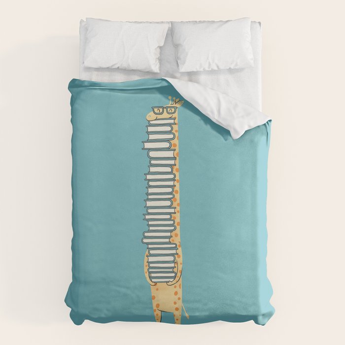 A Book Lover (blue) Duvet Cover