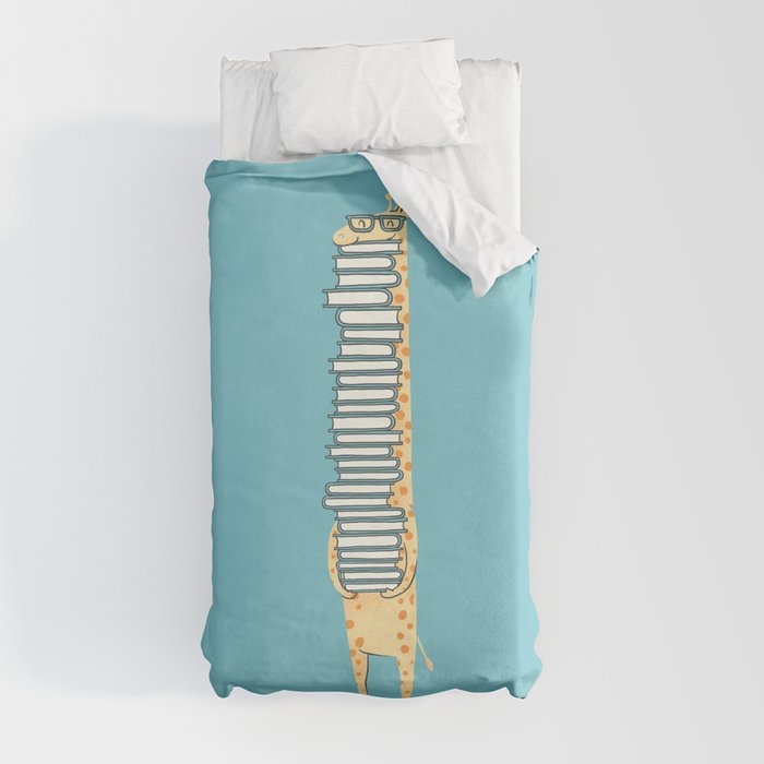 A Book Lover (blue) Duvet Cover