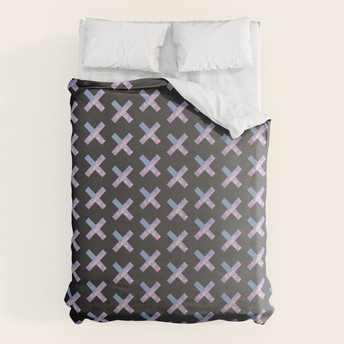 2010s era egirl x pattern Duvet Cover