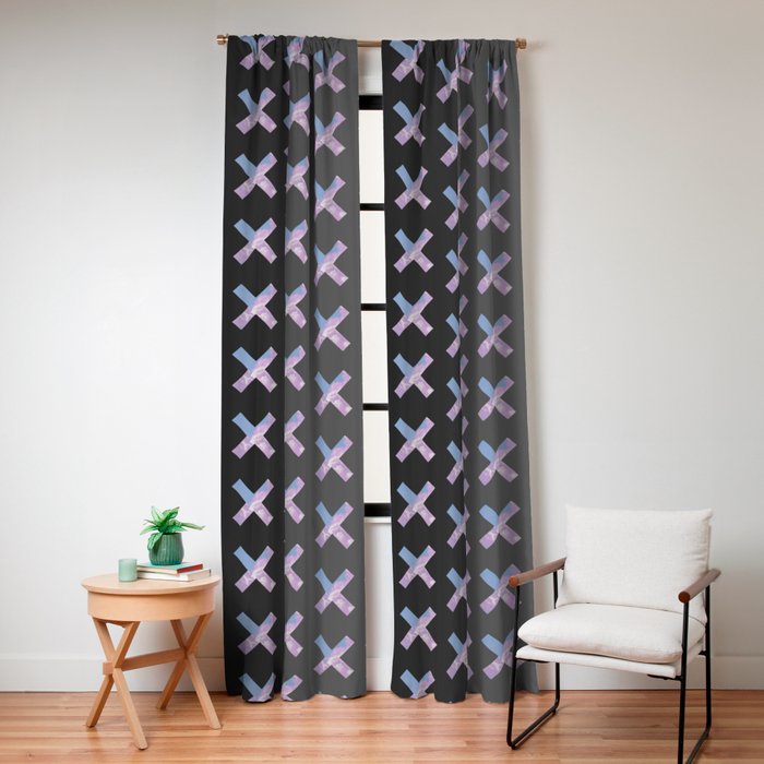 2010s era egirl x pattern Window Curtain