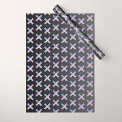2010s era egirl x pattern Wrapping Paper