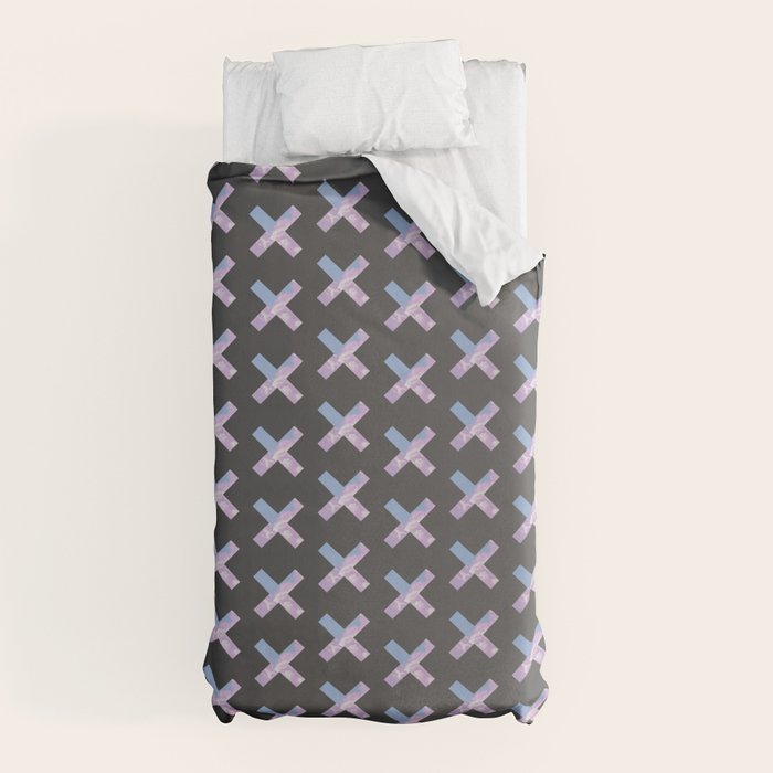 2010s era egirl x pattern Duvet Cover
