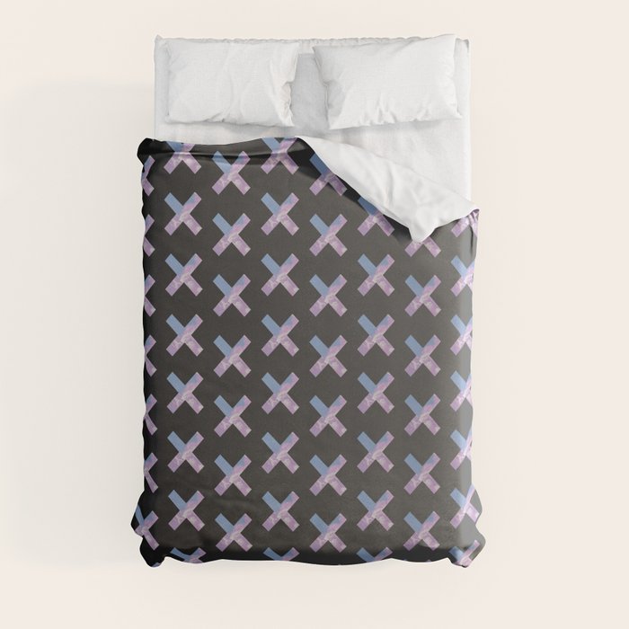 2010s era egirl x pattern Duvet Cover