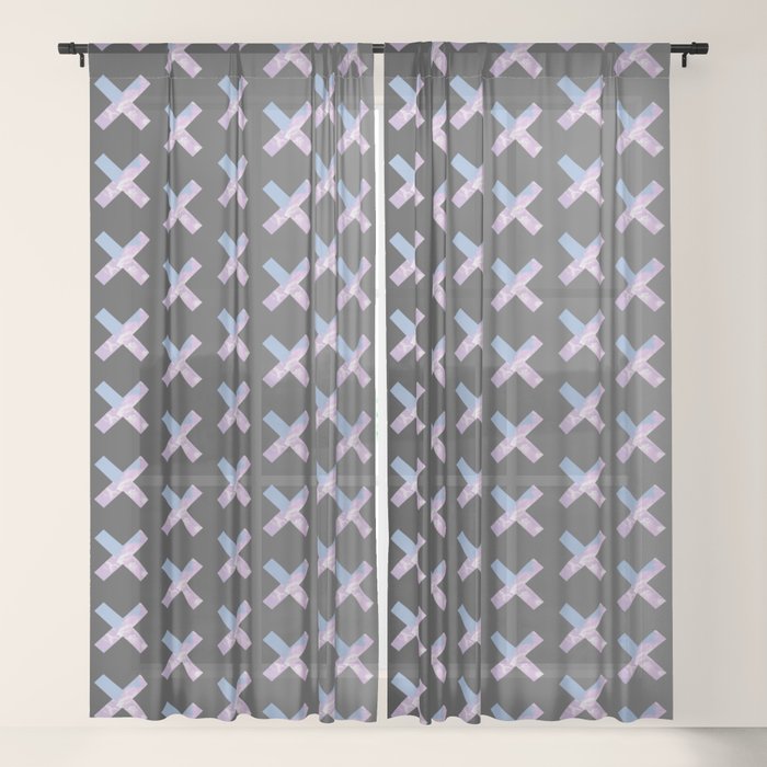 2010s era egirl x pattern Window Curtain
