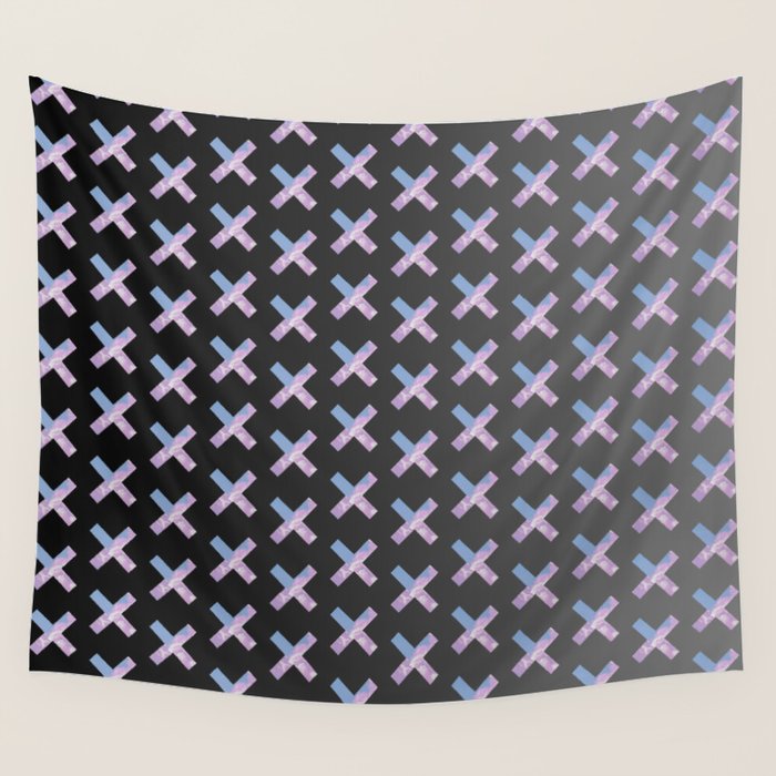2010s era egirl x pattern Wall Tapestry